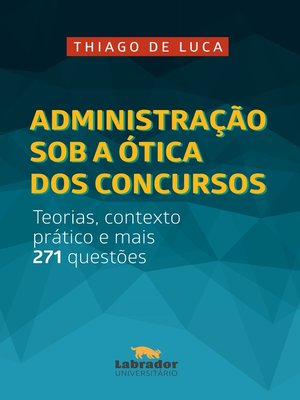 cover image of Administração sob a ótica dos concursos
